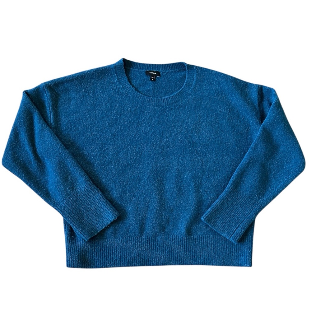 EXPRESS teal oversized boxy sweater size Medium